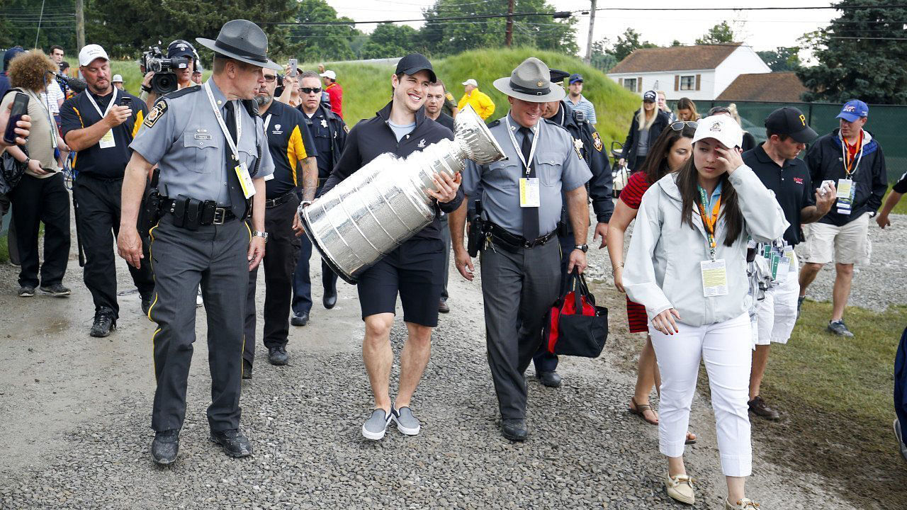 Sidney Crosby at the 2016 US Open (Imagn)